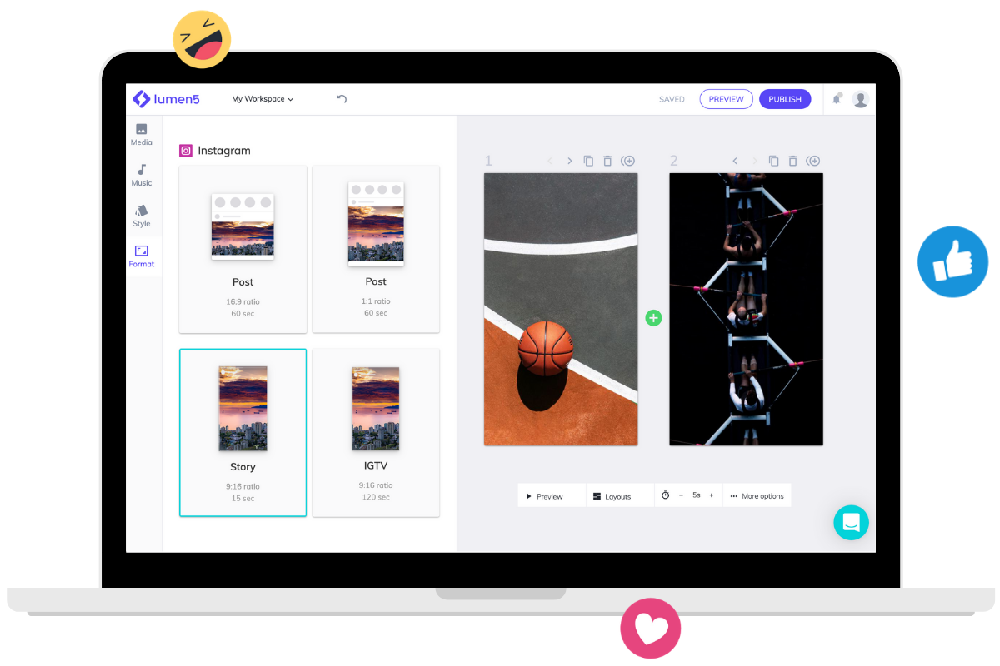 ابزار پیشرو در تولید ویدئو با هوش مصنوعی - lumen 5